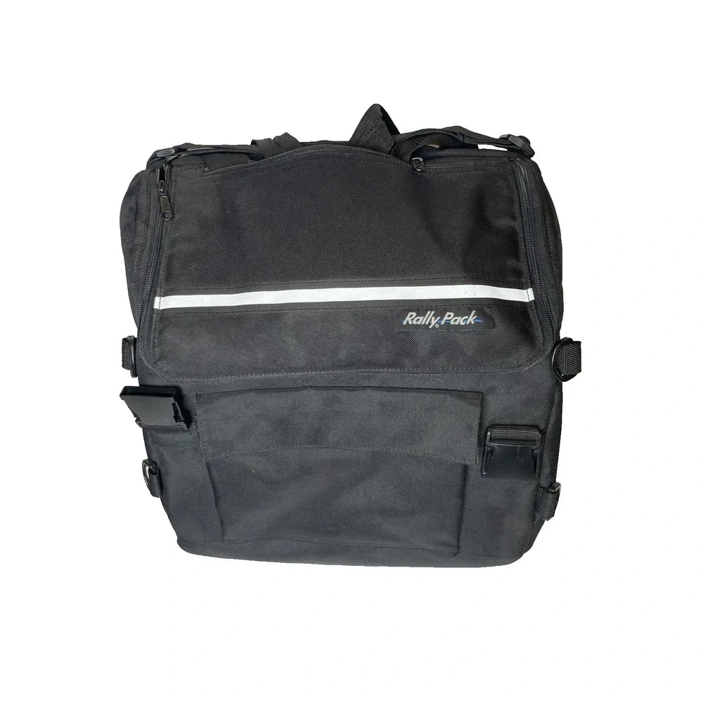 Rally Pack Motorcycle Riding Backrest Large Seat Sissy Bar Luggage Bag Back Pack